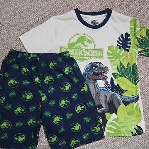 Kids Pajamas - White and Green